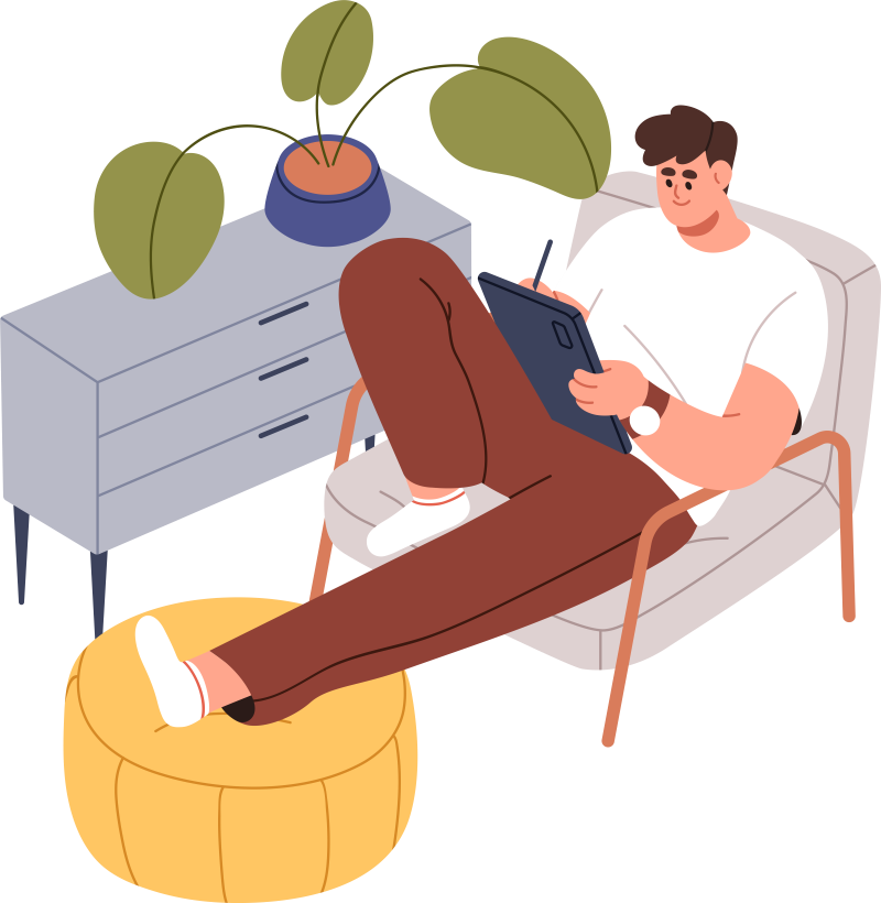 Relaxed entrepreneur